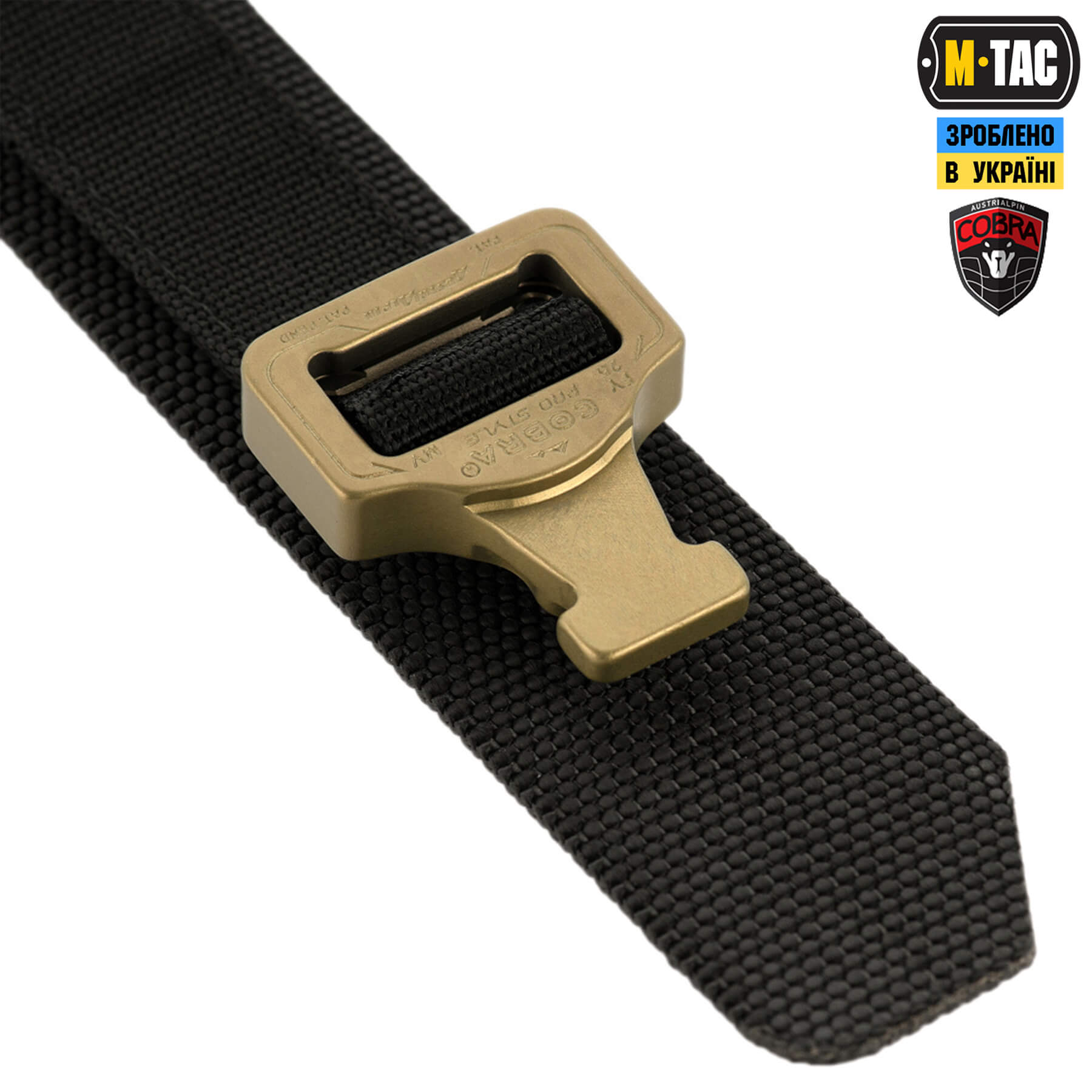 M-Tac ремінь Cobra Buckle Tactical Belt Black купити за доступною